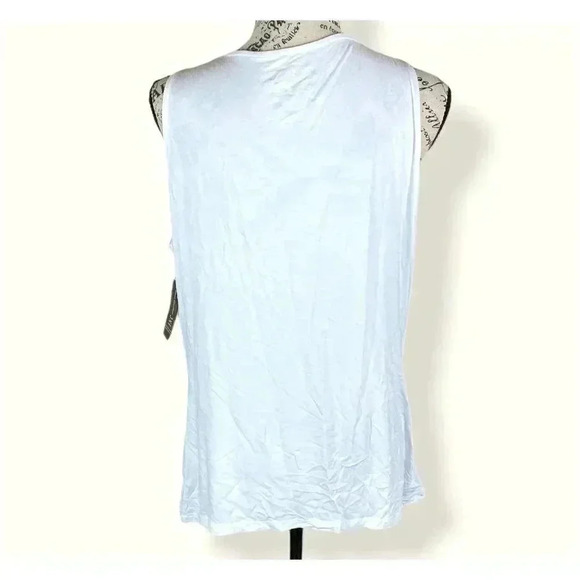 INC Womens Top Tank Round-Neckline Stretch - Picture 2 of 4